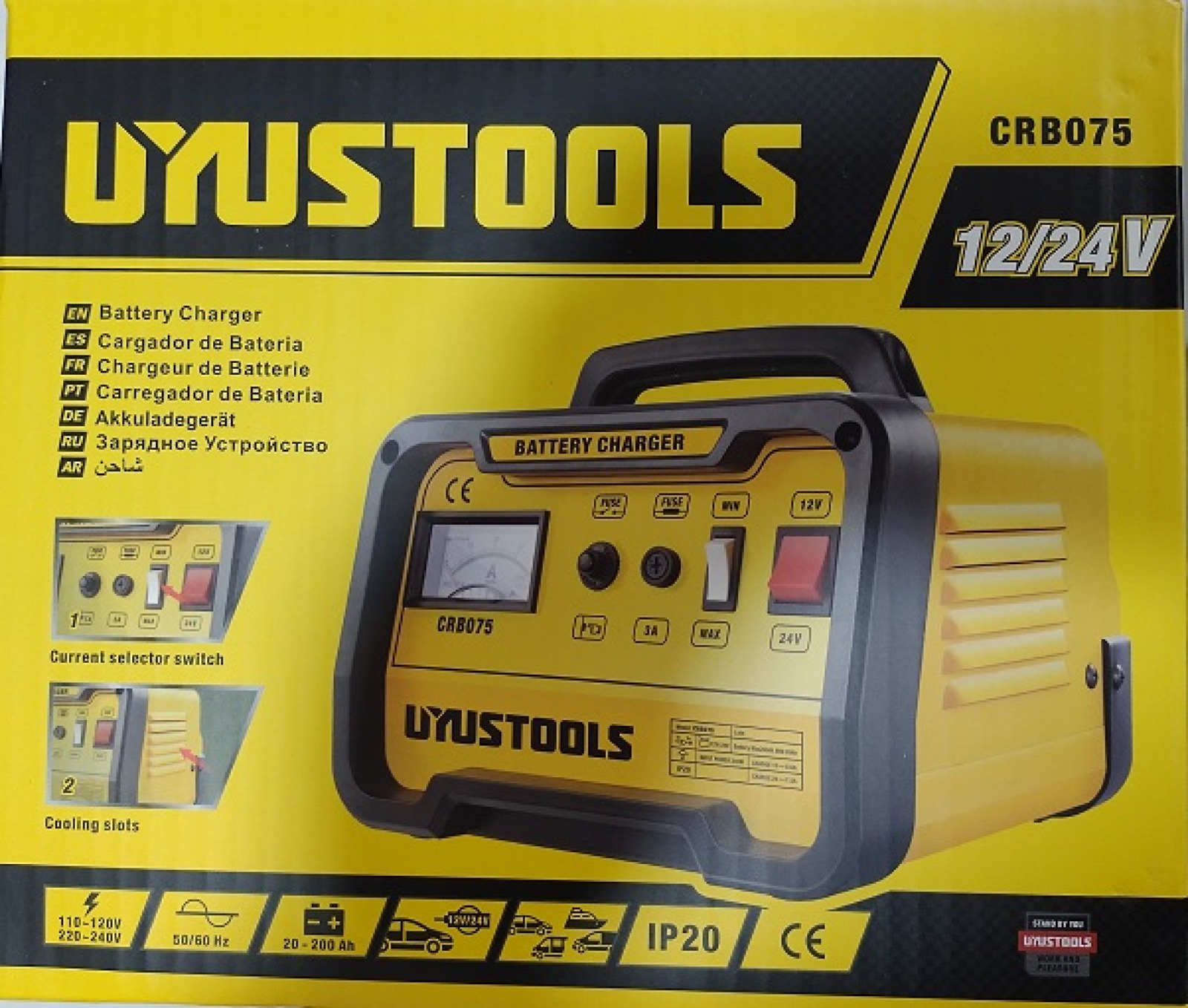 CARGADOR DE BATERÍAS 12-24V