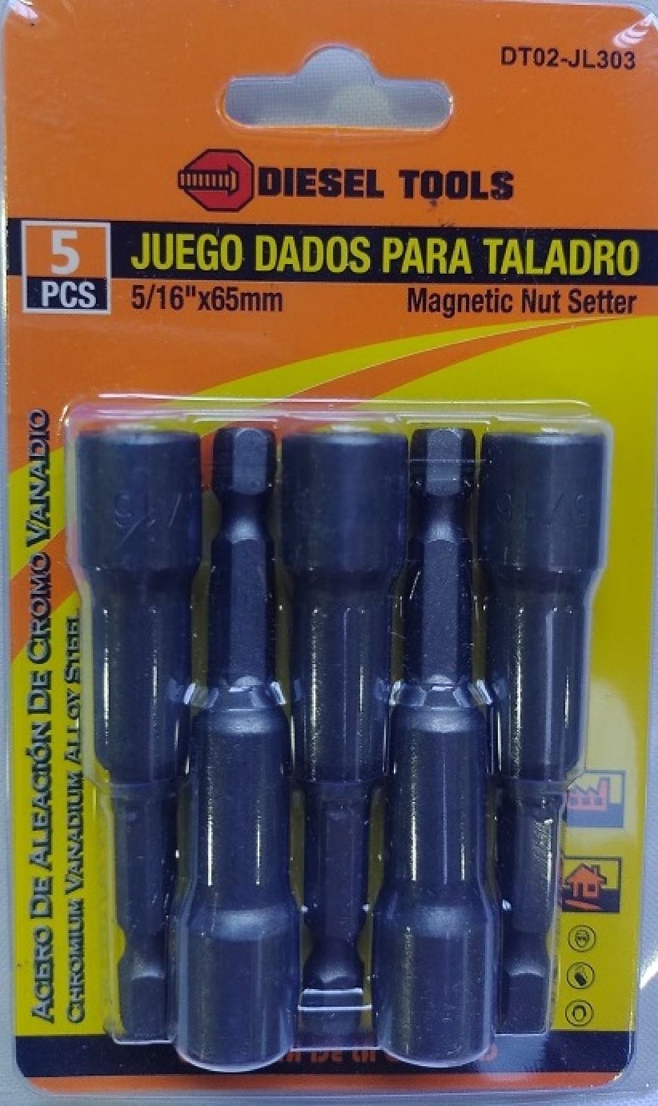 JUEGO DE COPAS PARA TALADRO 5/16" - 5 PIEZAS