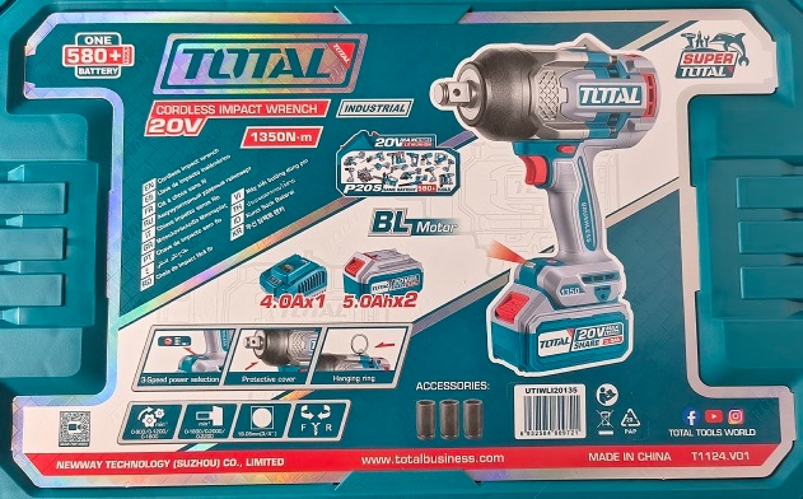 JUEGO PISTOLA IMPACTO 3/4 20V 5AMP