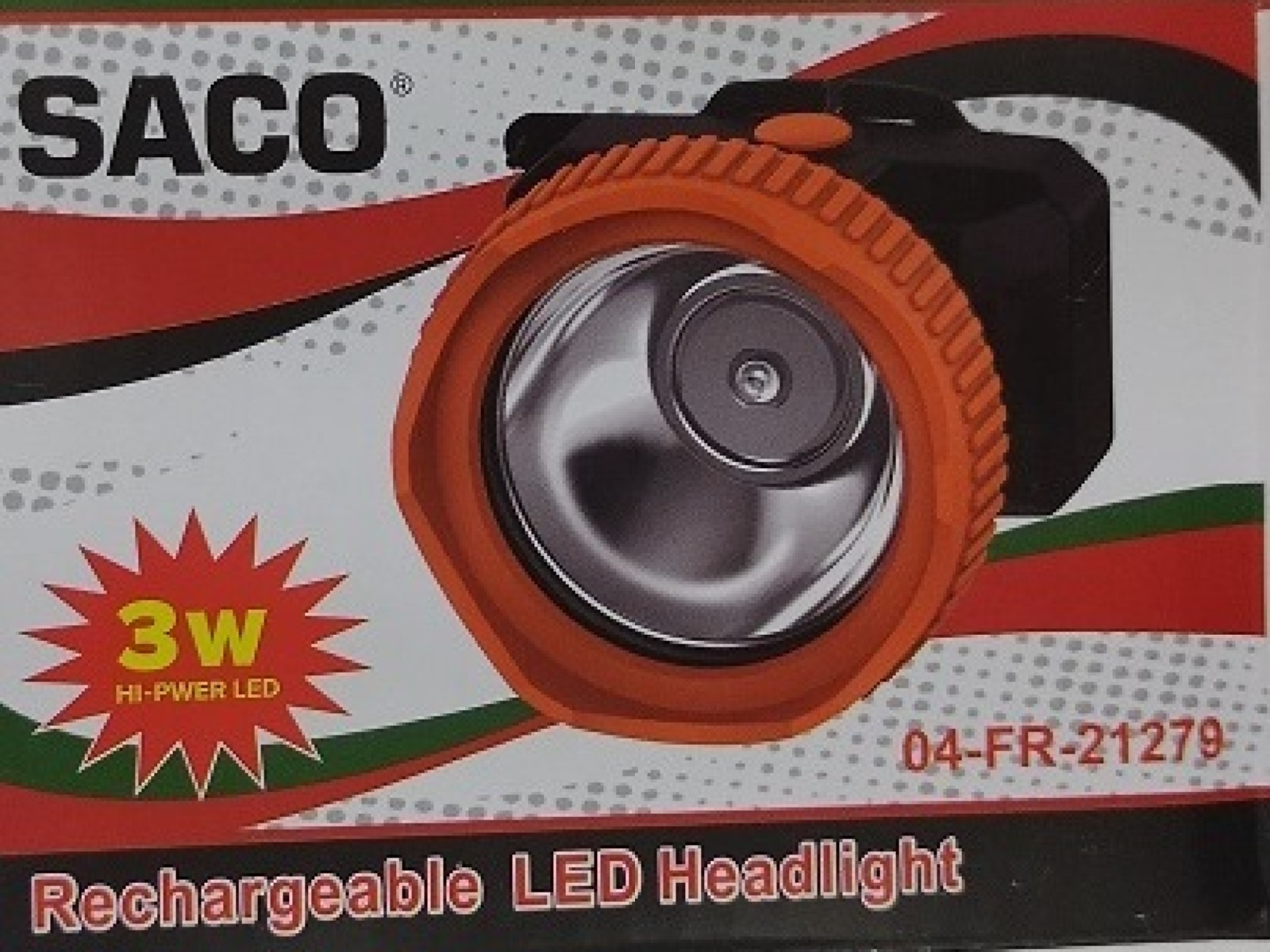 LAMPARA  CABEZA LED RECARGABLE 3W