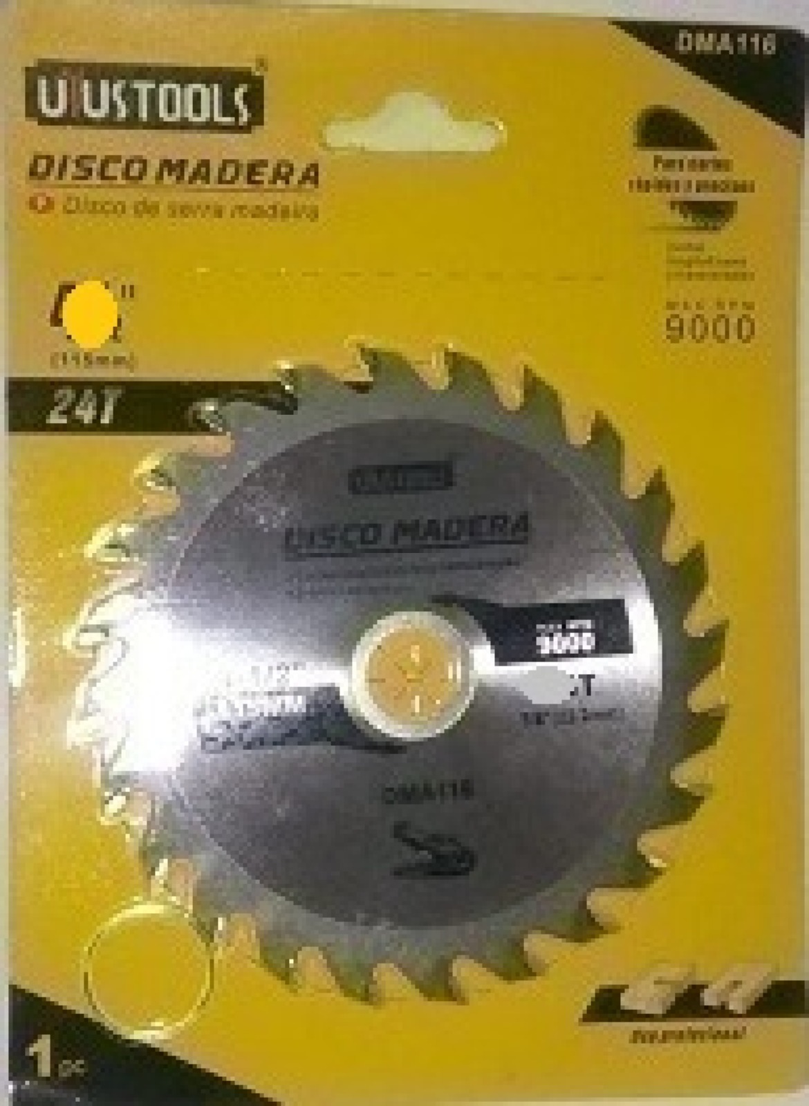 DISCO CORTE DE MADERA  4 ½" - 40T