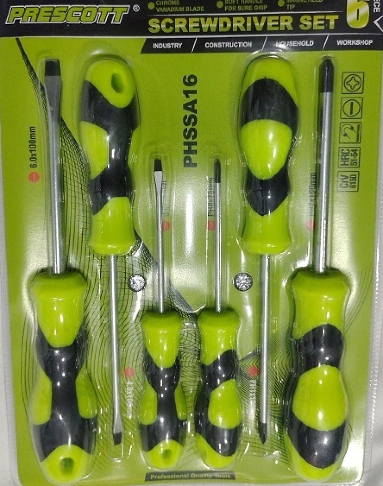 JUEGO DESTORNILLADOR 6 PCS