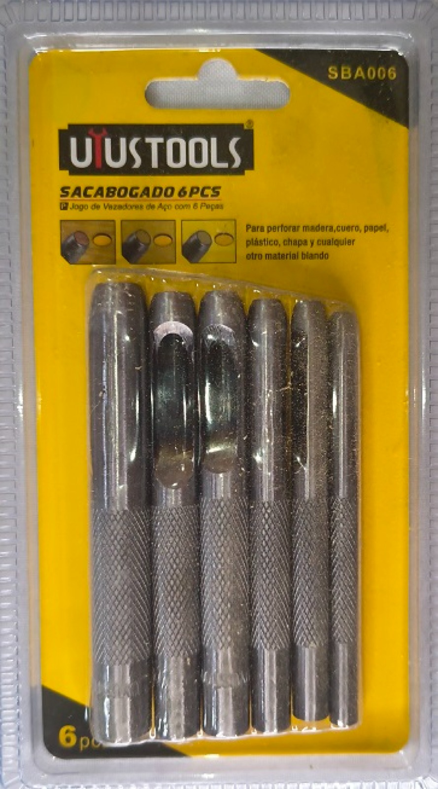 JUEGO DE SACABOCADOS 6 PCS